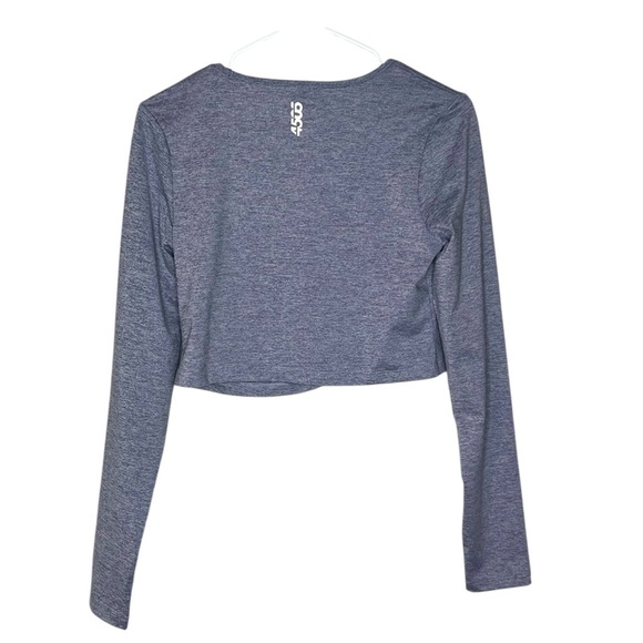 ASOS 4505 yoga ruche front long sleeve cropped top - Picture 7 of 10